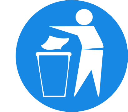 Download free human obligation trash waste person icon