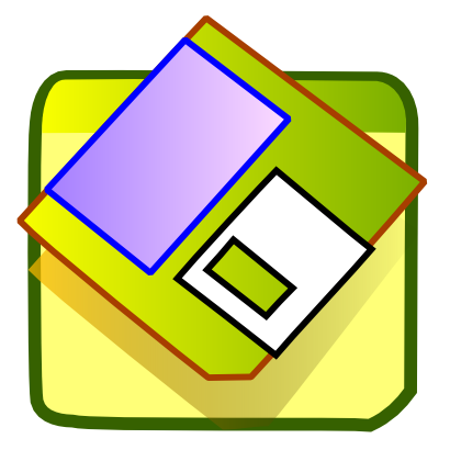 Download free green record floppy icon
