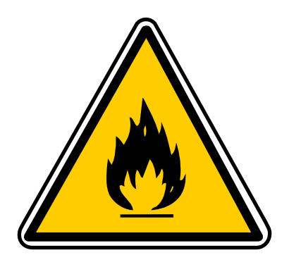 Download free orange fire triangle flame icon