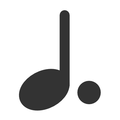 Download free music note grey sign icon