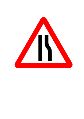 Download free red triangle transport attention road icon