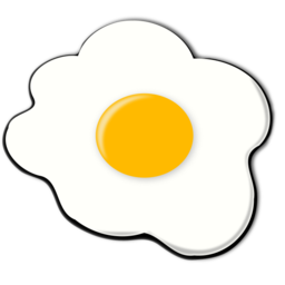 Download free yellow white food egg icon