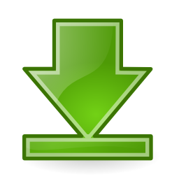 Download free arrow bottom green icon