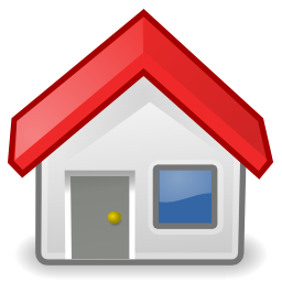 Download free red house roof icon