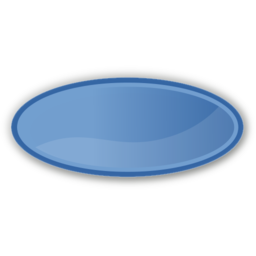 Download free blue oval icon