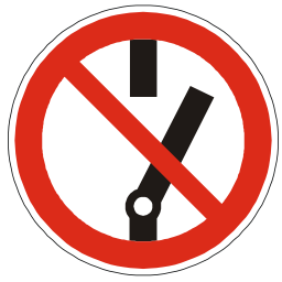 Download free red round pictogram electric prohibited start icon