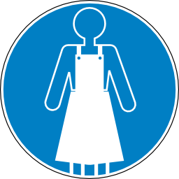 Download free blue round pictogram clothing obligation icon