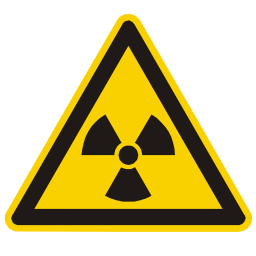 Download free alert triangle information wave attention nuclear radioactivity icon