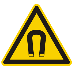 Download free alert triangle information attention magnetic magnet icon