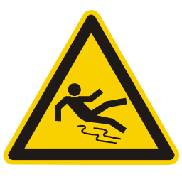 Download free fall alert triangle information human attention icon