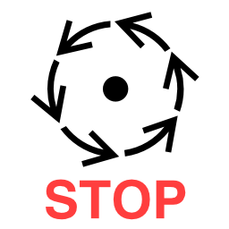 Download free pictogram machine stop attention icon