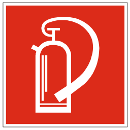 Download free red pictogram extinguisher icon
