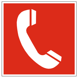 Download free red pictogram phone icon