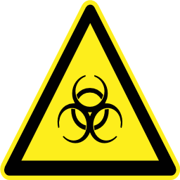 Download free pictogram triangle biology risk icon