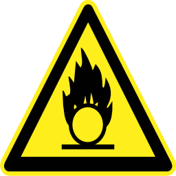 Download free pictogram triangle flame risk icon