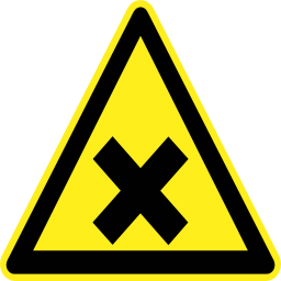 Download free cross pictogram black triangle risk icon