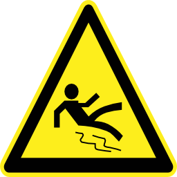 Download free pictogram fall triangle human risk icon