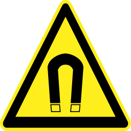 Download free pictogram triangle magnetic magnet risk icon