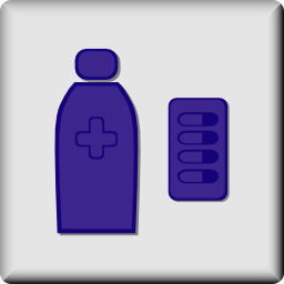 Download free health glass bottle drug icon