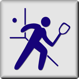 Download free human sport squash racket ball icon