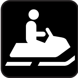 Download free snow leisure walking path snowmobile icon