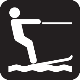 Download free water ski leisure sea lake nautical icon