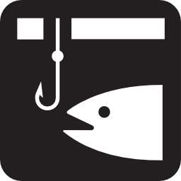 Download free fish fishing hook icon
