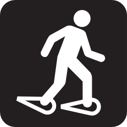 Download free pedestrian snow racket leisure walking icon