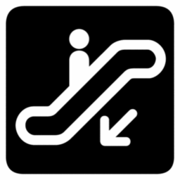 Download free staircase mechanical escalator icon