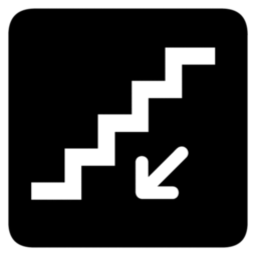 Download free staircase descent icon