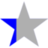 Download free blue grey star partial icon