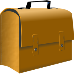 Download free brown suitcase schoolbag icon