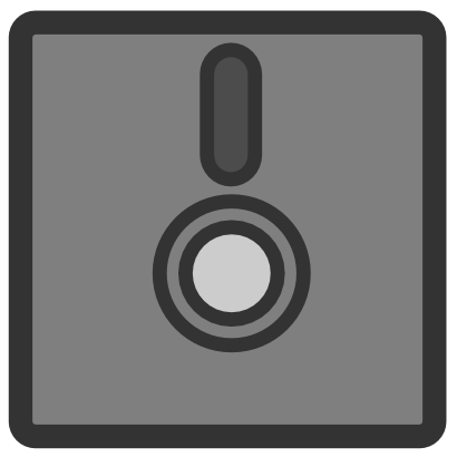 Download free grey square floppy icon