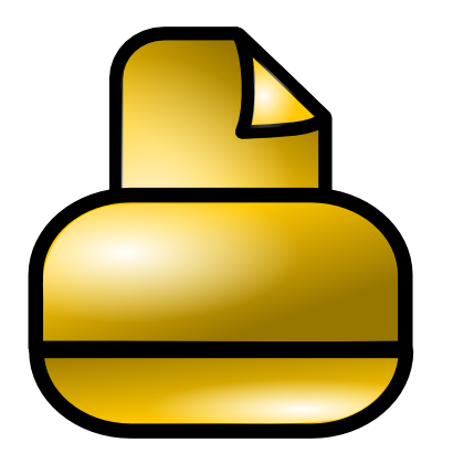 Download free yellow printer icon