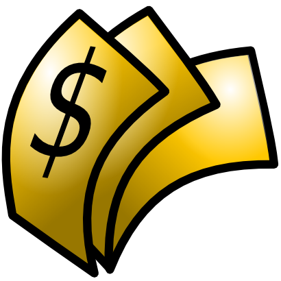 Download free yellow money bill dollar icon