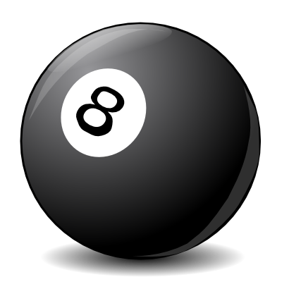 Download free black billiard eight billiard ball icon