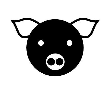 Download free black pig icon