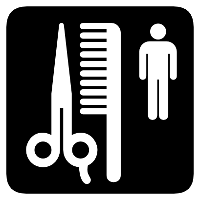 Download free scissors comb person icon