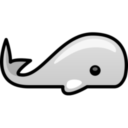 Download free grey animal whale icon
