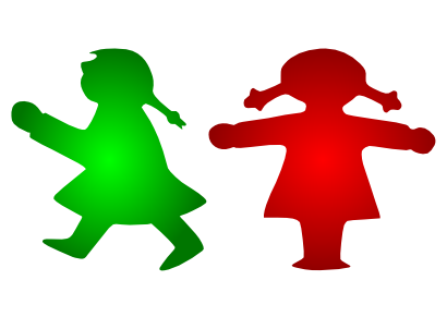 Download free red green child girl icon