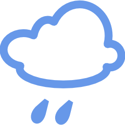 Download free blue weather cloud rain icon