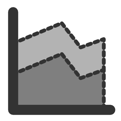 Download free area curve graphic icon