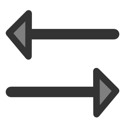 Download free grey arrow right left icon