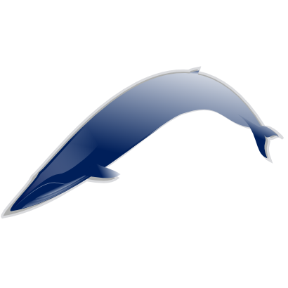 Download free blue animal whale sea icon