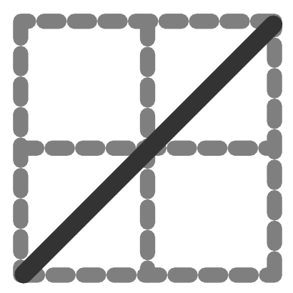 Download free grey square stroke grid icon