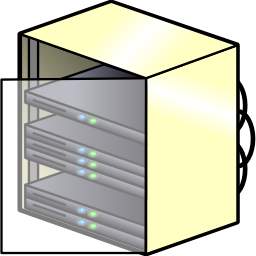 Download free computer server rack wardrobe icon