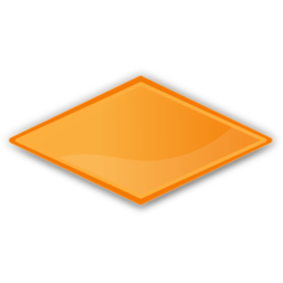 Download free rhombus orange icon