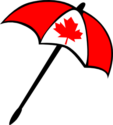 Download free flag canada umbrella icon