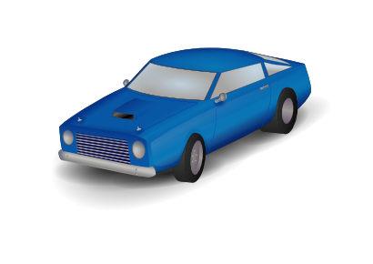 Download free blue transport car icon