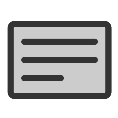 Download free grey square rectangle line icon